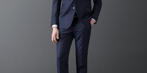 What fabrics are generally used for high-end suits?